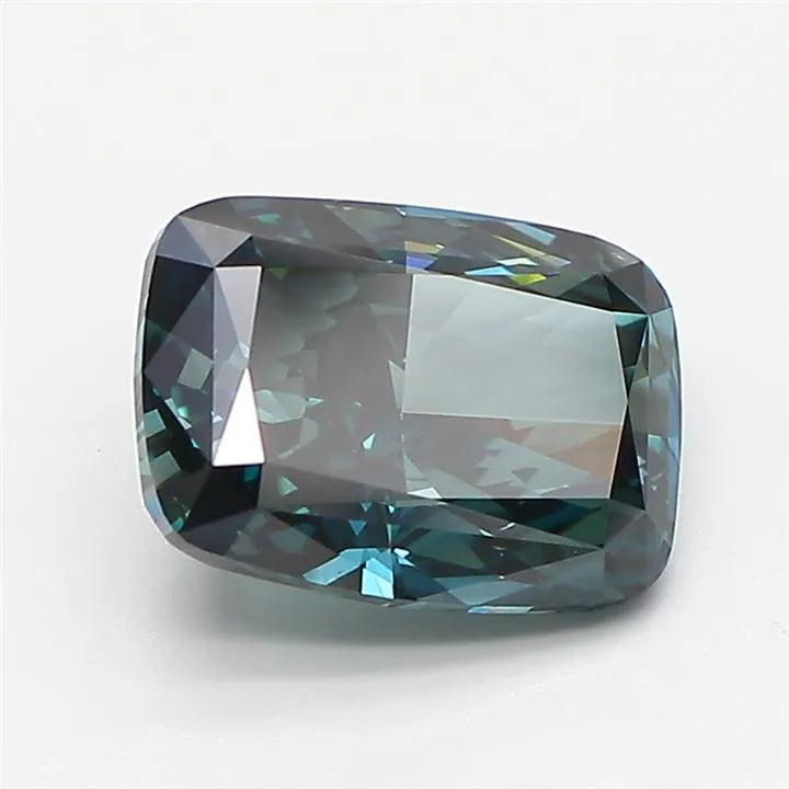 3.01ct Cushion modified Lab Grown Diamond (Colour Fancy Deep Green, Clarity VVS2, IGI Certified)