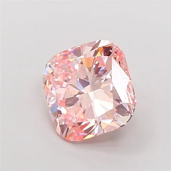3.01ct Cushion modified Lab Grown Diamond (Colour Fancy Intense Pink, Clarity SI1, IGI Certified)