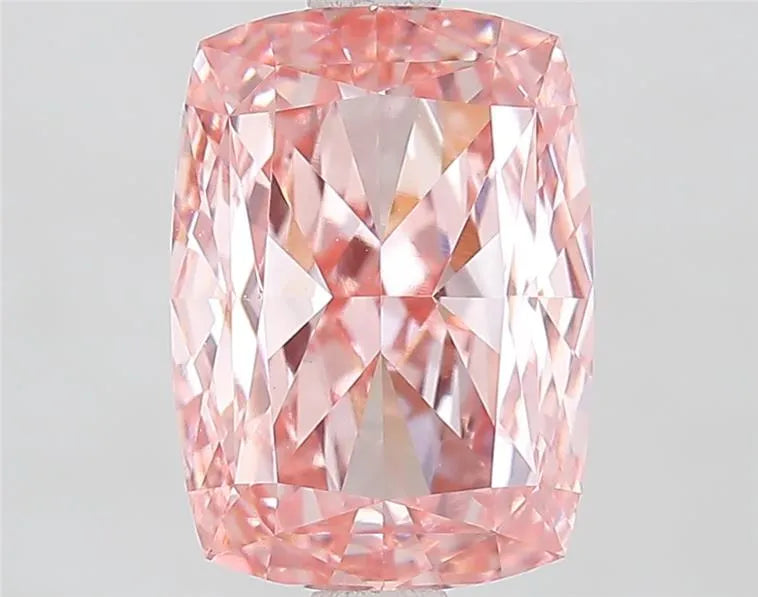 3.01ct Cushion modified Lab Grown Diamond (Colour Fancy Intense Pink, Clarity VVS2, IGI Certified)