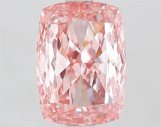 3.01ct Cushion modified Lab Grown Diamond (Colour Fancy Intense Pink, Clarity VVS2, IGI Certified)