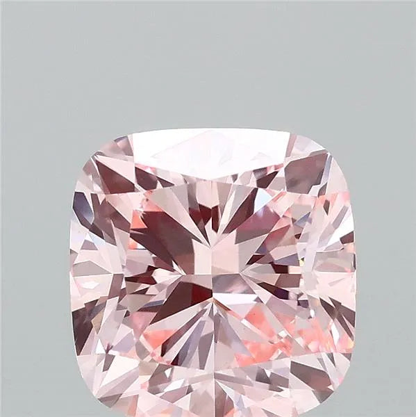 3.01ct Cushion modified Lab Grown Diamond (Colour Fancy Intense Pink, Clarity VVS2, IGI Certified)