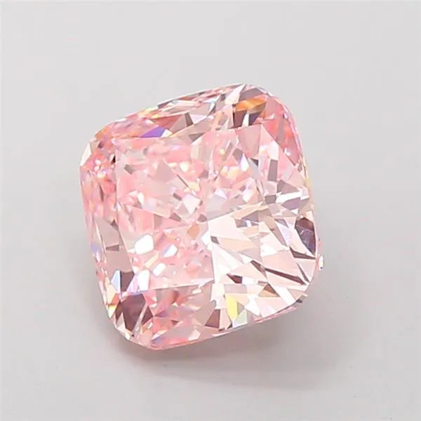 3.01ct Cushion modified Lab Grown Diamond (Colour Fancy Intense Pink, Clarity VVS2, IGI Certified)