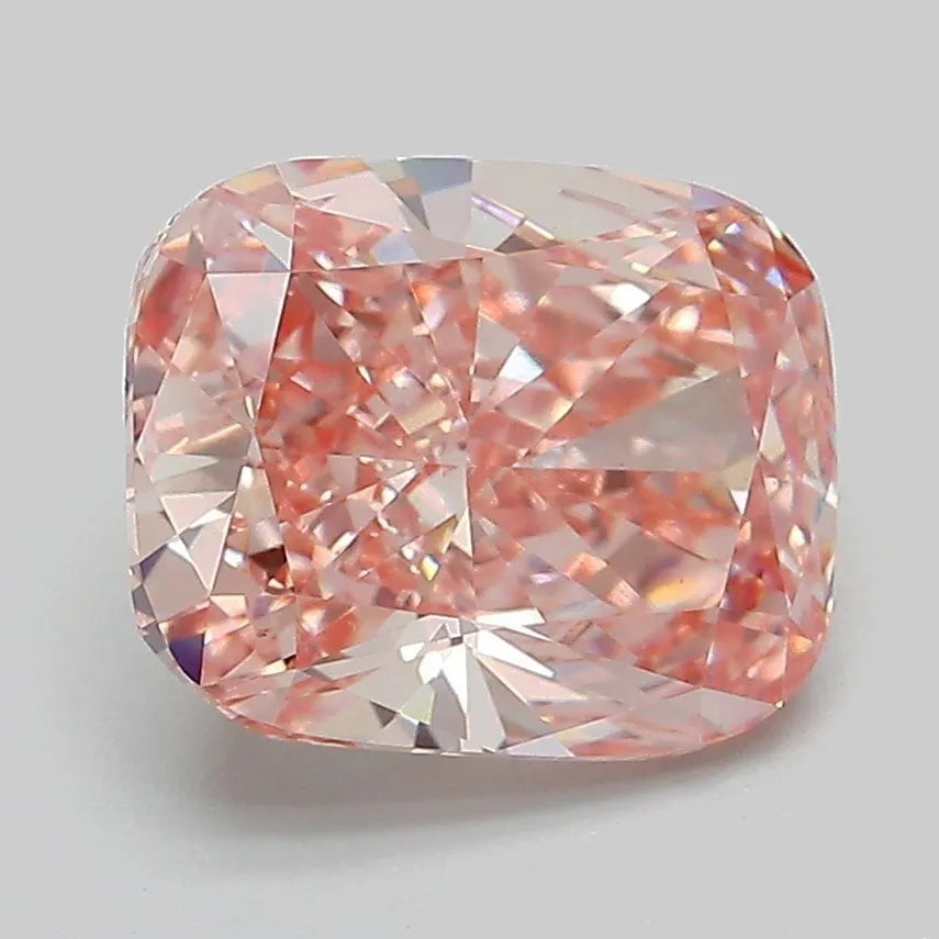3.01ct Cushion modified Lab Grown Diamond (Colour Fancy Intense Pink, Clarity VVS2, IGI Certified)