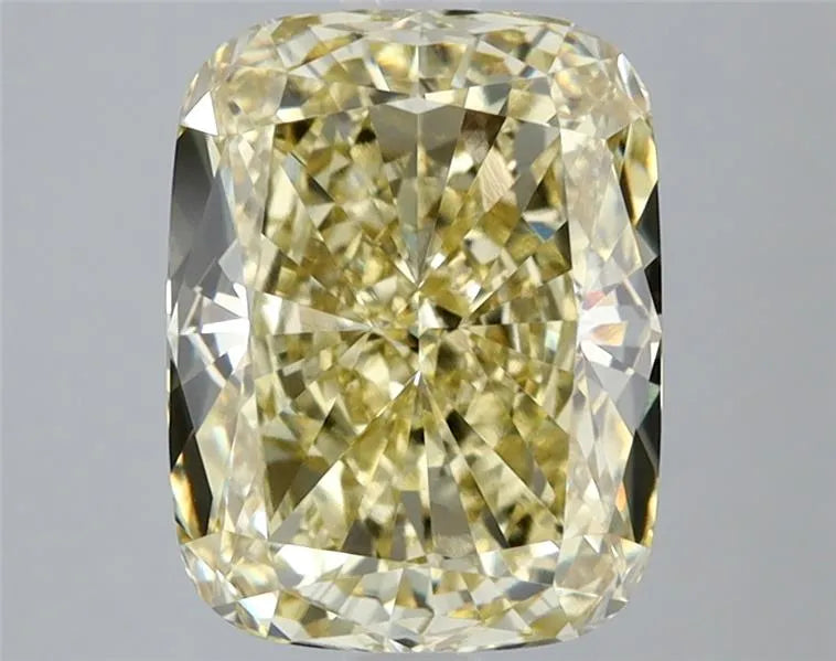 3.01ct Cushion modified Lab Grown Diamond (Colour Fancy Intense Yellow, Clarity VS1, IGI Certified)