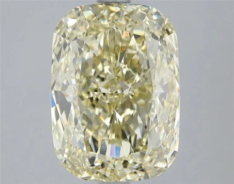 3.01ct Cushion modified Lab Grown Diamond (Colour Fancy Light Yellow, Clarity VS1, IGI Certified)