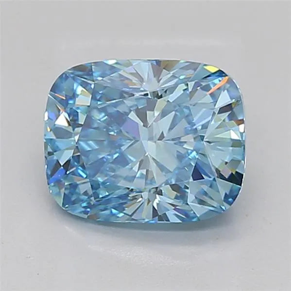 3.01ct Cushion modified Lab Grown Diamond (Colour Fancy Vivid Blue, Clarity VVS2, IGI Certified)
