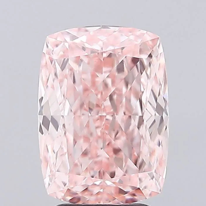 3.01ct Cushion modified Lab Grown Diamond (Colour Fancy Vivid Pink, Clarity VS1, IGI Certified)