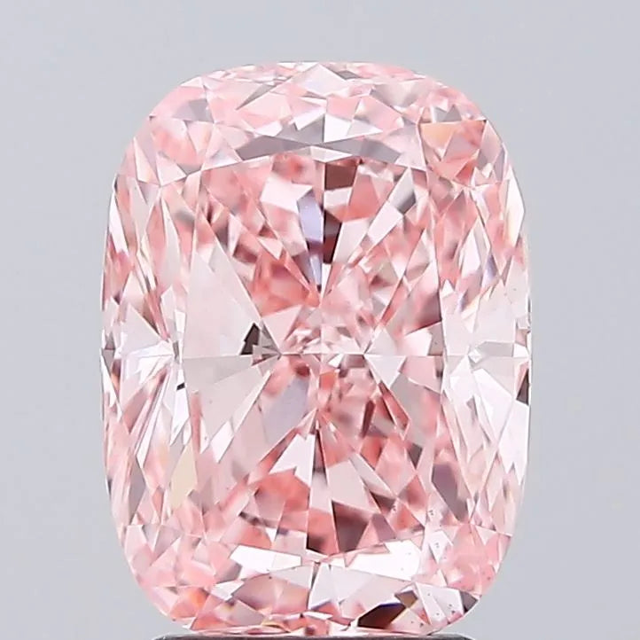 3.01ct Cushion modified Lab Grown Diamond (Colour Fancy Vivid Pink, Clarity VS1, IGI Certified)