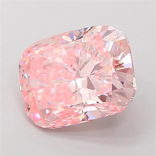3.01ct Cushion modified Lab Grown Diamond (Colour Fancy Vivid Pink, Clarity VVS1, IGI Certified)