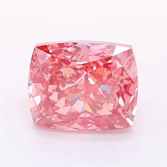 3.01ct Cushion modified Lab Grown Diamond (Colour Fancy Vivid Pink, Clarity VVS2, IGI Certified)