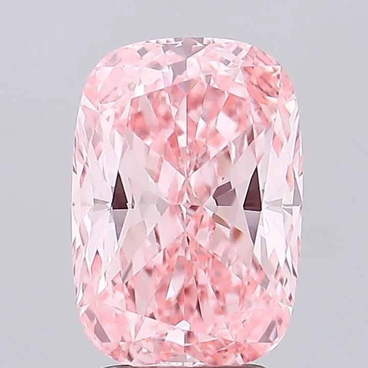3.01ct Cushion modified Lab Grown Diamond (Colour Fancy Vivid Pink, Clarity VVS2, IGI Certified)