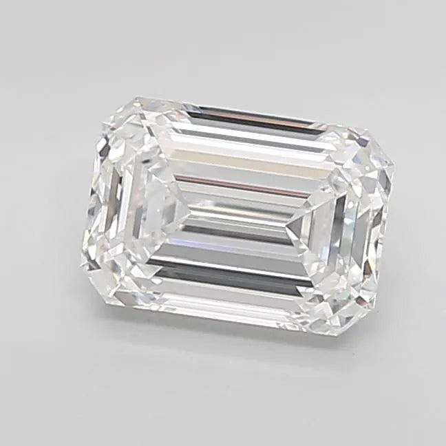 3.01ct Emerald Lab Grown Diamond (Colour D, Clarity IF, Cut EX, IGI Certified)