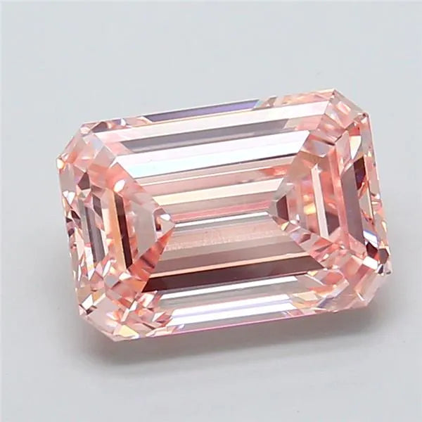 3.01ct Emerald Lab Grown Diamond (Colour Fancy Intense Pink, Clarity VS1, IGI Certified)