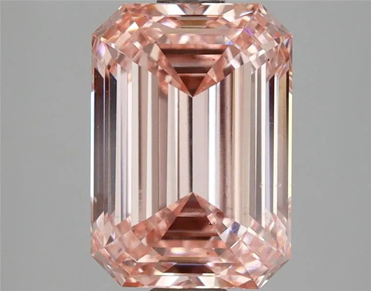 3.01ct Emerald Lab Grown Diamond (Colour Fancy Intense Pink, Clarity VS2, IGI Certified)