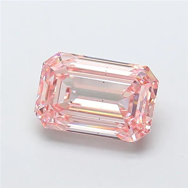 3.01ct Emerald Lab Grown Diamond (Colour Fancy Intense Pink, Clarity VS2, IGI Certified)