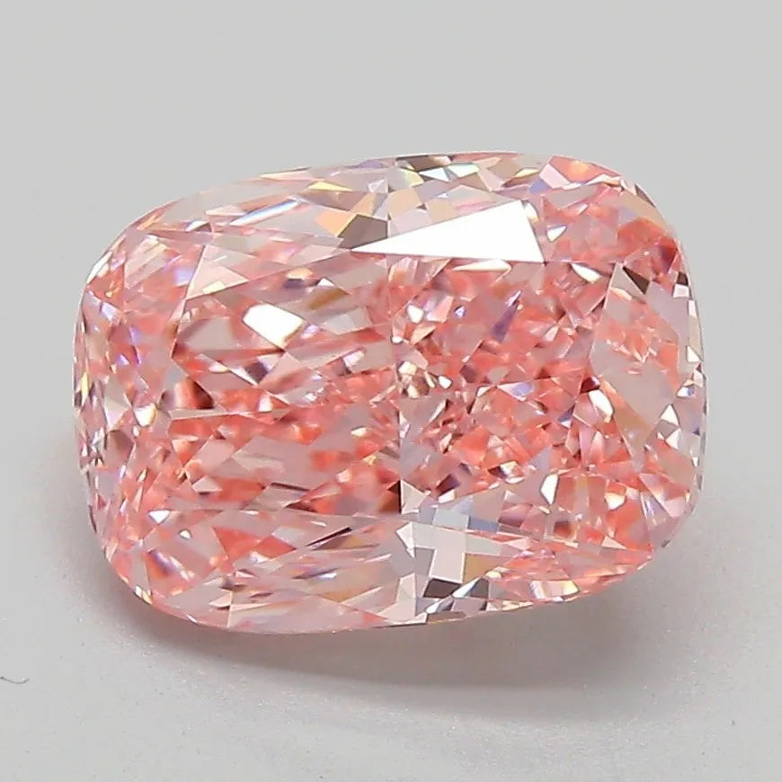 3.01ct Emerald Lab Grown Diamond (Colour Fancy Intense Pink, Clarity VVS2, IGI Certified)