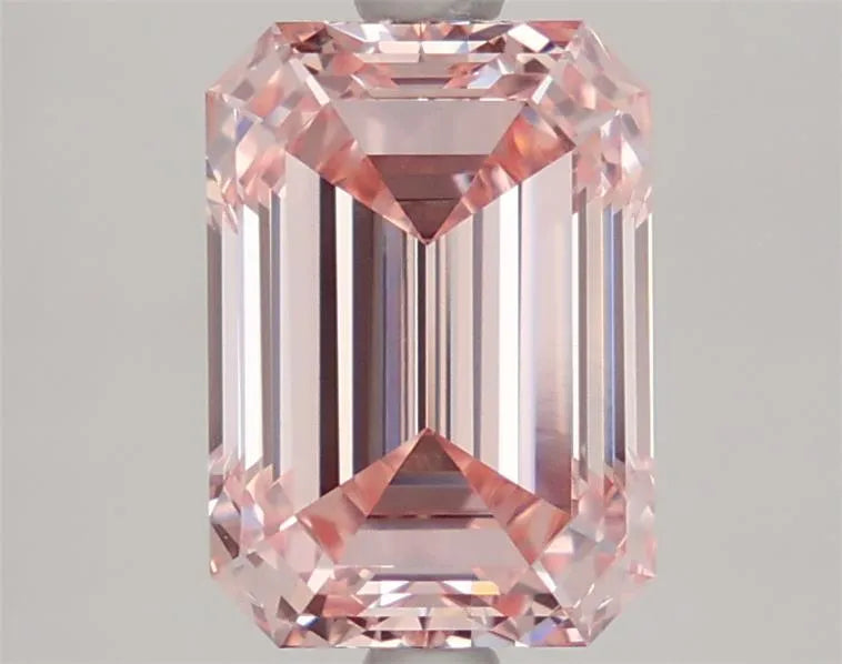 3.01ct Emerald Lab Grown Diamond (Colour Fancy Intense Pink, Clarity VVS2, IGI Certified)