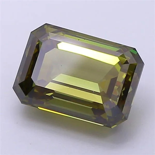 3.01ct Emerald Lab Grown Diamond (Colour Fancy Vivid Yellowish Green, Clarity VS2, IGI Certified)