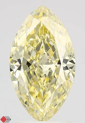 3.01ct Marquise Lab Grown Diamond (Colour Fancy Intense Yellow, Clarity VS1, IGI Certified)
