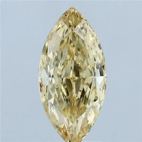 3.01ct Marquise Lab Grown Diamond (Colour Fancy Intense Yellow, Clarity VS1, IGI Certified)