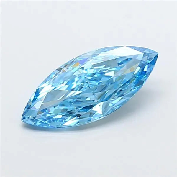 3.01ct Marquise Lab Grown Diamond (Colour Fancy Vivid Blue, Clarity VVS2, IGI Certified)