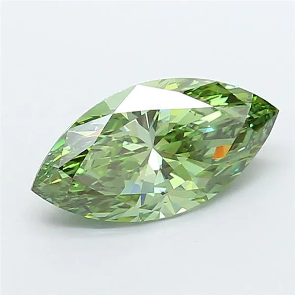 3.01ct Marquise Lab Grown Diamond (Colour Fancy Vivid Green, Clarity VS2, IGI Certified)