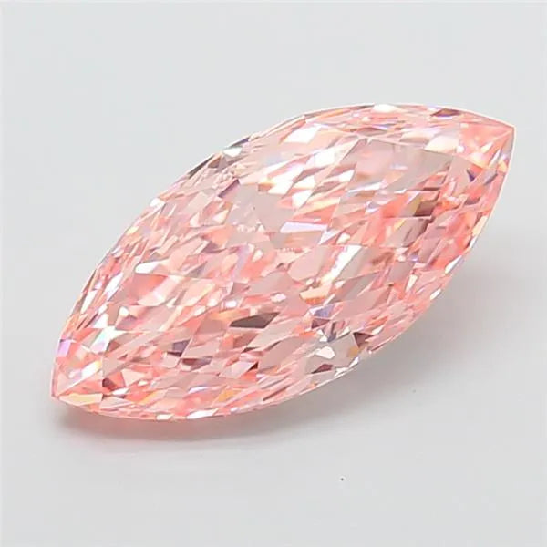 3.01ct Marquise Lab Grown Diamond (Colour Fancy Vivid Pink, Clarity IF, IGI Certified)