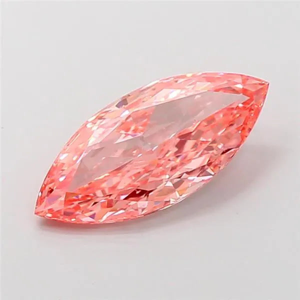 3.01ct Marquise Lab Grown Diamond (Colour Fancy Vivid Pink, Clarity VS2, IGI Certified)