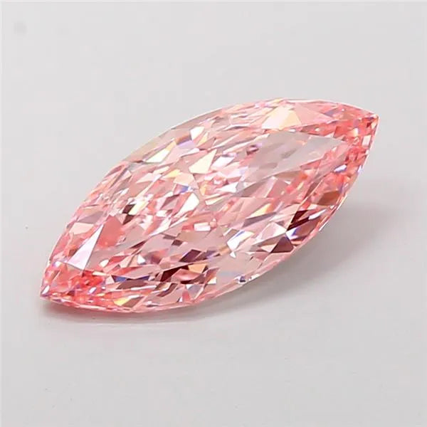 3.01ct Marquise Lab Grown Diamond (Colour Fancy Vivid Pink, Clarity VS2, IGI Certified)