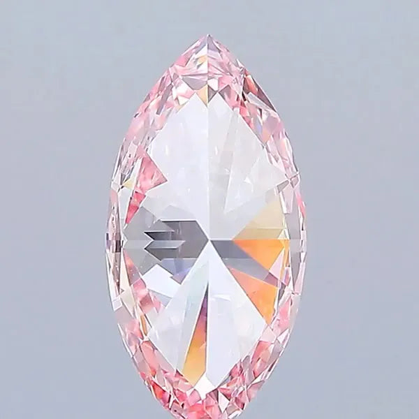 3.01ct Marquise Lab Grown Diamond (Colour Fancy Vivid Pink, Clarity VVS1, IGI Certified)