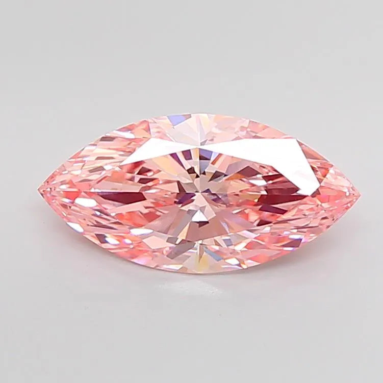 3.01ct Marquise Lab Grown Diamond (Colour Fancy Vivid Pink, Clarity VVS2, IGI Certified)