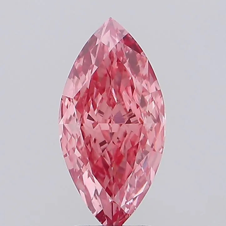 3.01ct Marquise Lab Grown Diamond (Colour Fancy Vivid Pink, Clarity VVS2, IGI Certified)