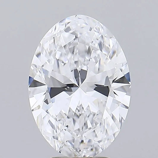 3.01ct Oval Lab Grown Diamond (Colour D, Clarity IF, IGI Certified)