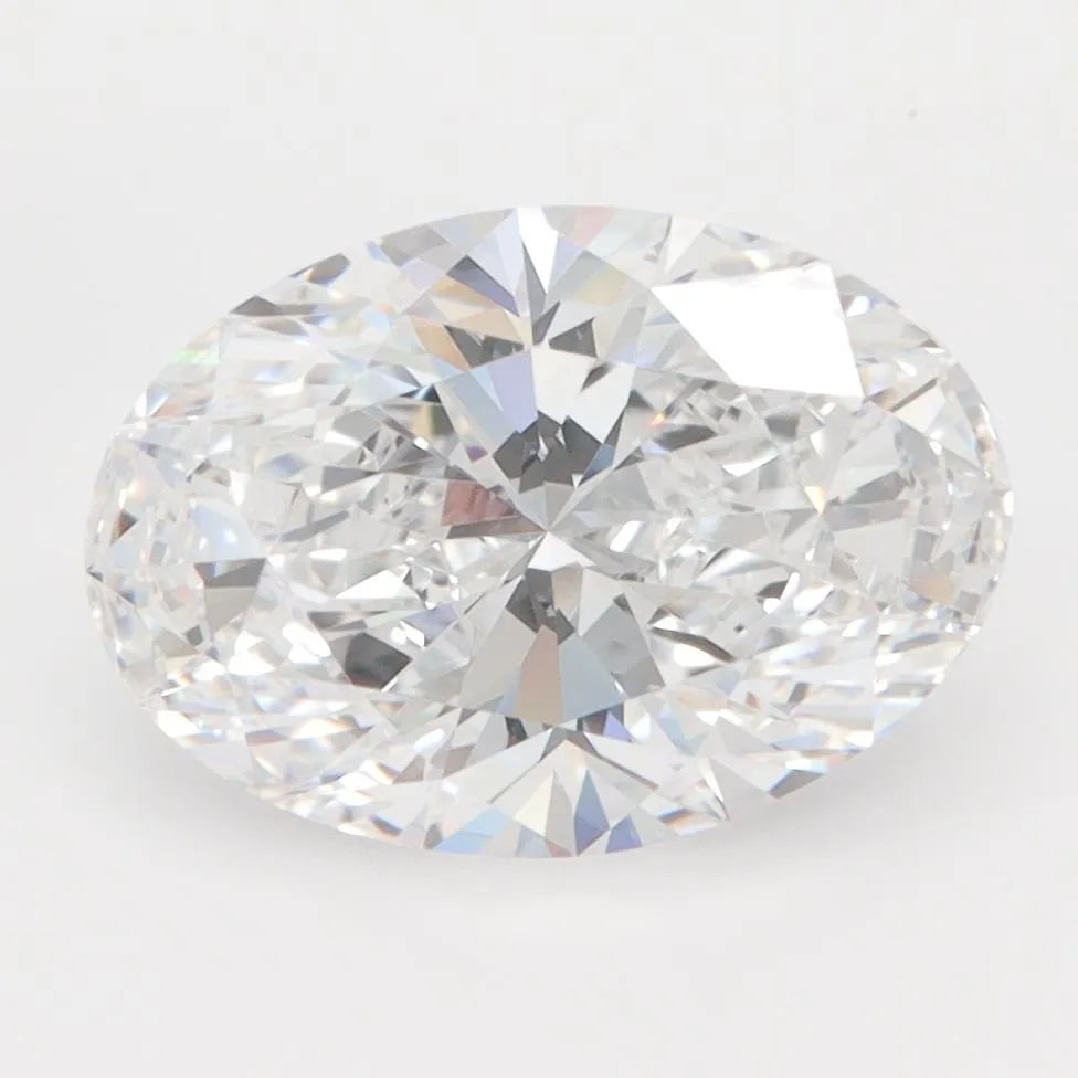 3.01ct Oval Lab Grown Diamond (Colour D, Clarity IF, IGI Certified)