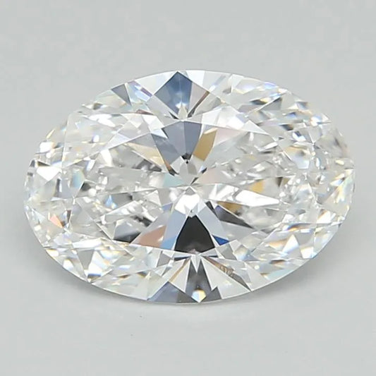 3.01ct Oval Lab Grown Diamond (Colour D, Clarity VVS1, IGI Certified)