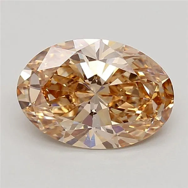 3.01ct Oval Lab Grown Diamond (Colour Fancy Brown, Clarity VS1, IGI Certified)