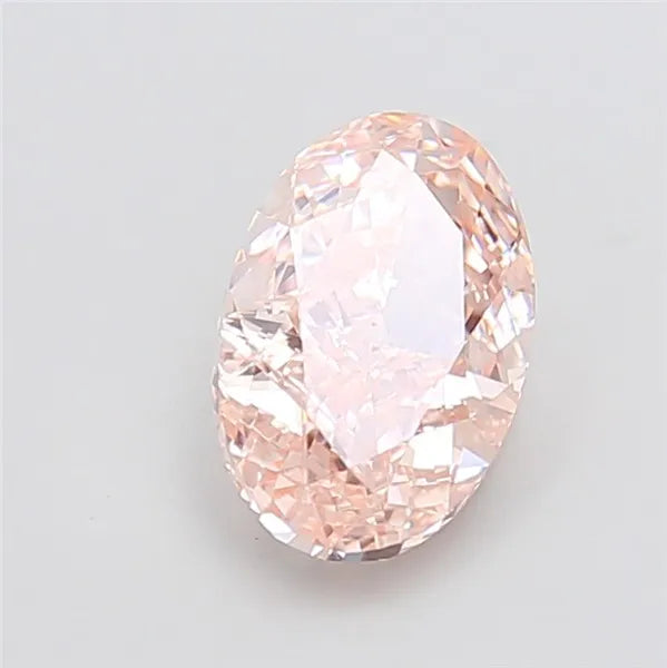 3.01ct Oval Lab Grown Diamond (Colour Fancy Brownish Pink, Clarity VVS2, IGI Certified)