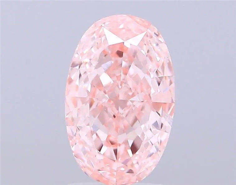 3.01ct Oval Lab Grown Diamond (Colour Fancy Intense Pink, Clarity VVS2, IGI Certified)