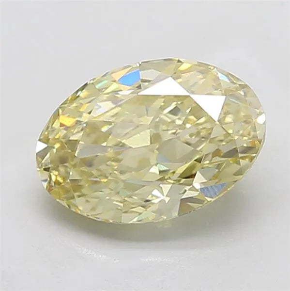 3.01ct Oval Lab Grown Diamond (Colour Fancy Intense Yellow, Clarity VS1, IGI Certified)