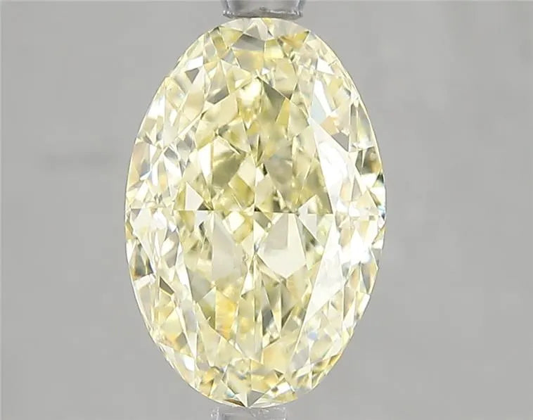 3.01ct Oval Lab Grown Diamond (Colour Fancy Yellow, Clarity VS1, IGI Certified)