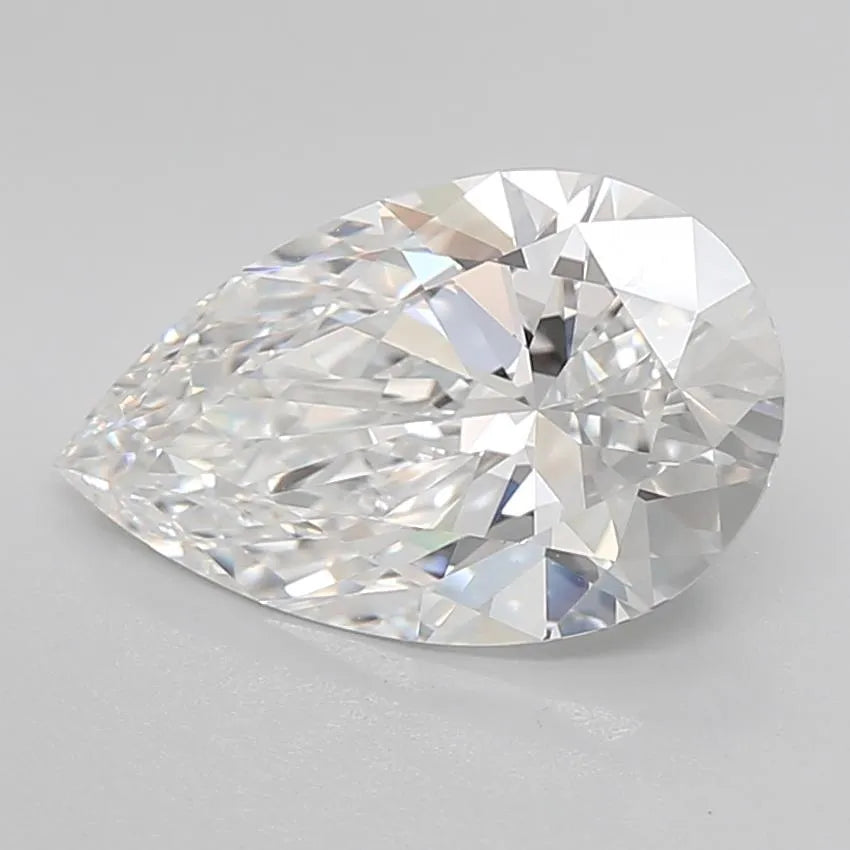 3.01ct Pear Lab Grown Diamond (Colour E, Clarity IF, Cut EX, IGI Certified)