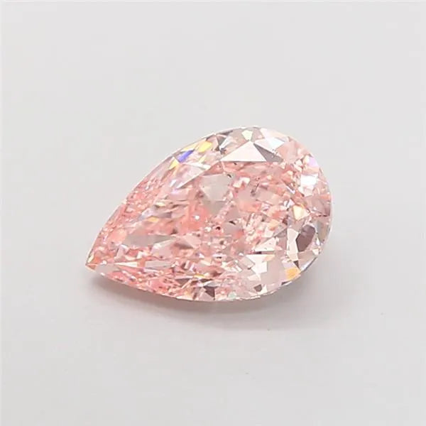 3.01ct Pear Lab Grown Diamond (Colour Fancy Vivid Pink, Clarity SI1, IGI Certified)
