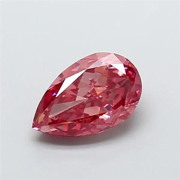 3.01ct Pear Lab Grown Diamond (Colour Fancy Vivid Pink, Clarity VS1, IGI Certified)