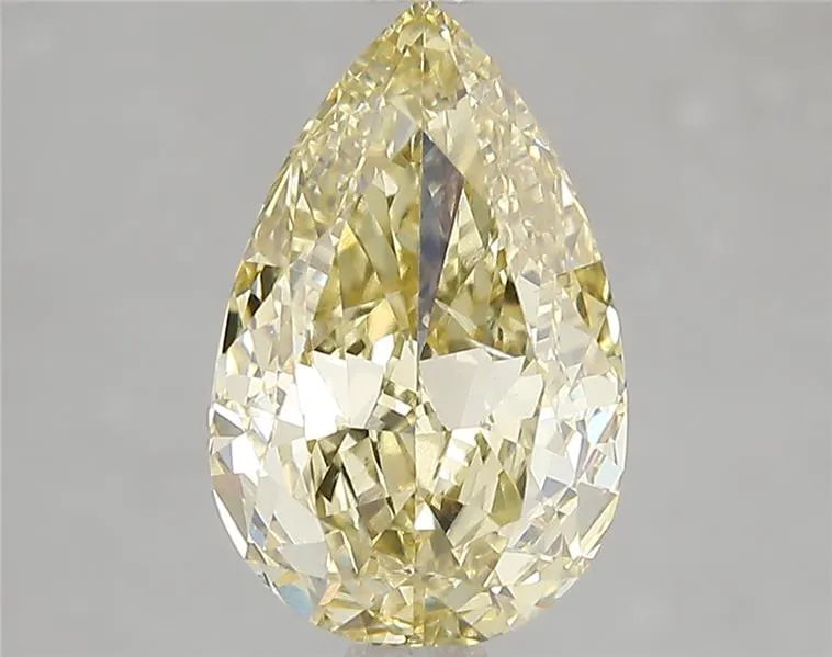 3.01ct Pear Lab Grown Diamond (Colour Fancy Yellow, Clarity SI1, IGI Certified)