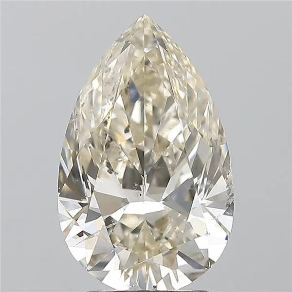 3.01ct Pear Natural Diamond (Colour K, Clarity SI2, HRD Certified)