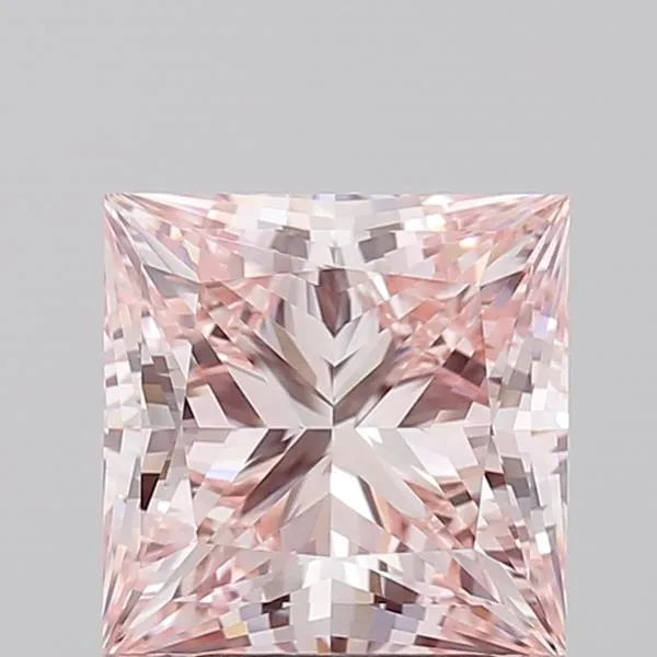 3.01ct Princess Lab Grown Diamond (Colour Fancy Intense Pink, Clarity VS1, IGI Certified)
