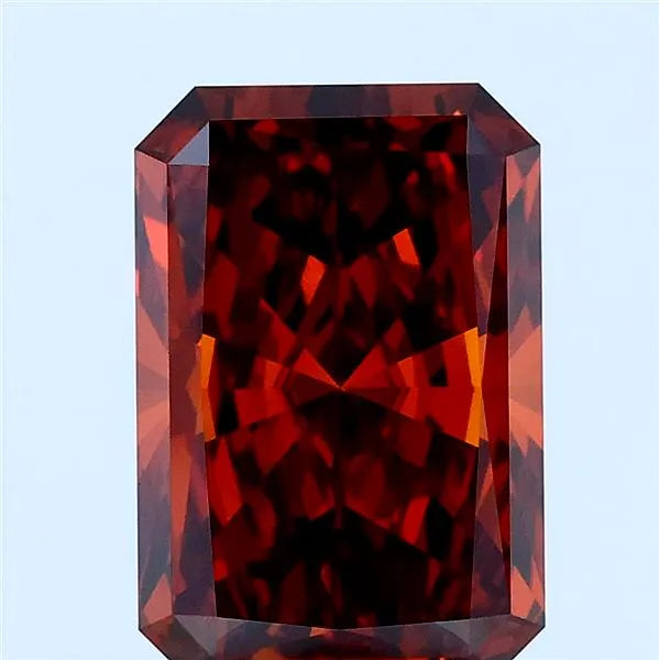 3.01ct Radiant Lab Grown Diamond (Colour Fancy Deep Orange, Clarity VS1, IGI Certified)