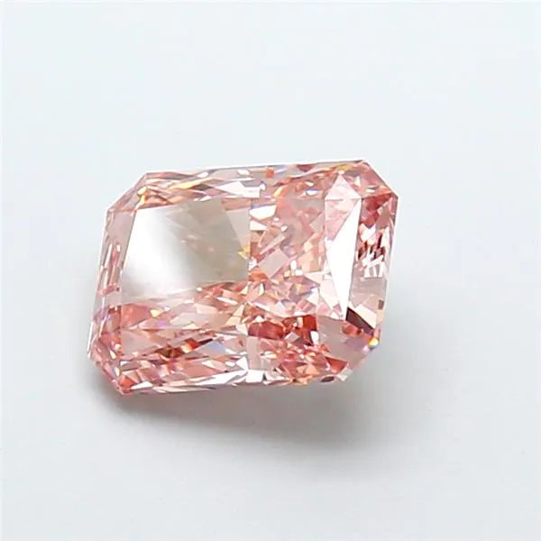 3.01ct Radiant Lab Grown Diamond (Colour Fancy Intense Brownish Pink, Clarity VS1, IGI Certified)