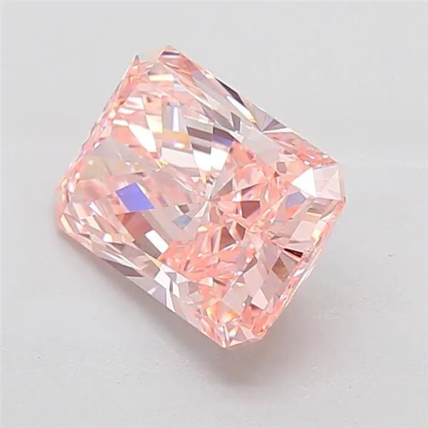 3.01ct Radiant Lab Grown Diamond (Colour Fancy Intense Pink, Clarity VS1, IGI Certified)