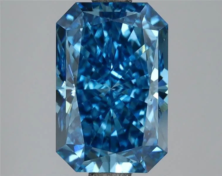 3.01ct Radiant Lab Grown Diamond (Colour Fancy Vivid Blue, Clarity VS1, IGI Certified)